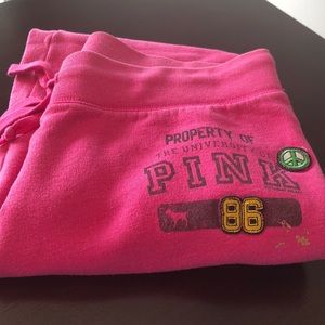 Victoria’s Secret pink cropped sweatpants